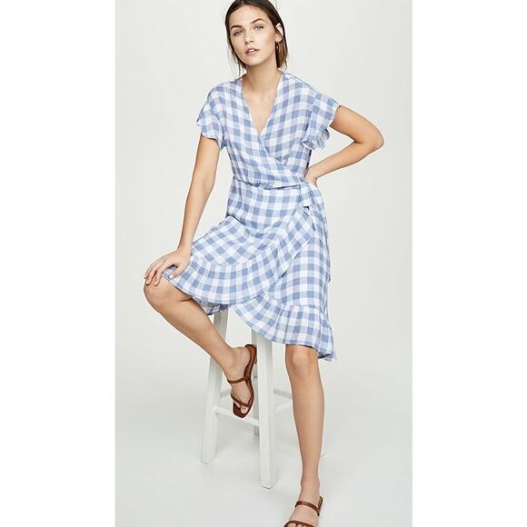 Rails Brigitte‎ Pertwinkle Check Wrap Dress - Picture 5 of 12